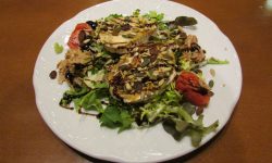 Ensalada de queso de cabra